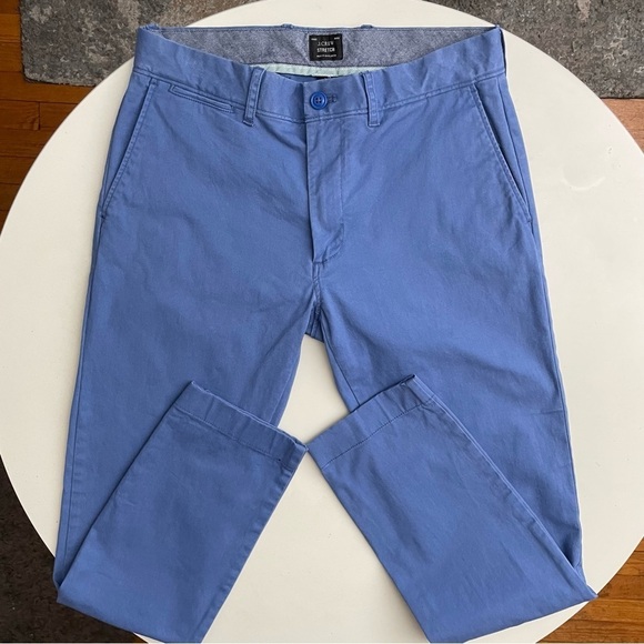 J. Crew Men’s 250 Skinny Fit Stretch Chino Pant Blue 30x30 - Picture 3 of 10